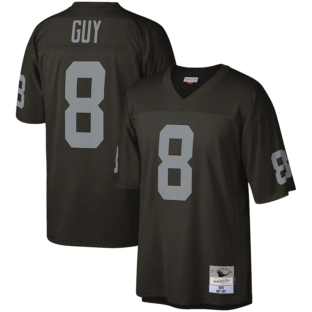 Zennovawear Ray Guy Las Vegas Raiders Legacy Replica Jersey - Black