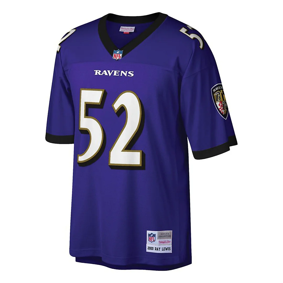 Zennovawear Ray Lewis Baltimore Ravens Big & Tall 2000 Retired Player Replica Jersey - Purple