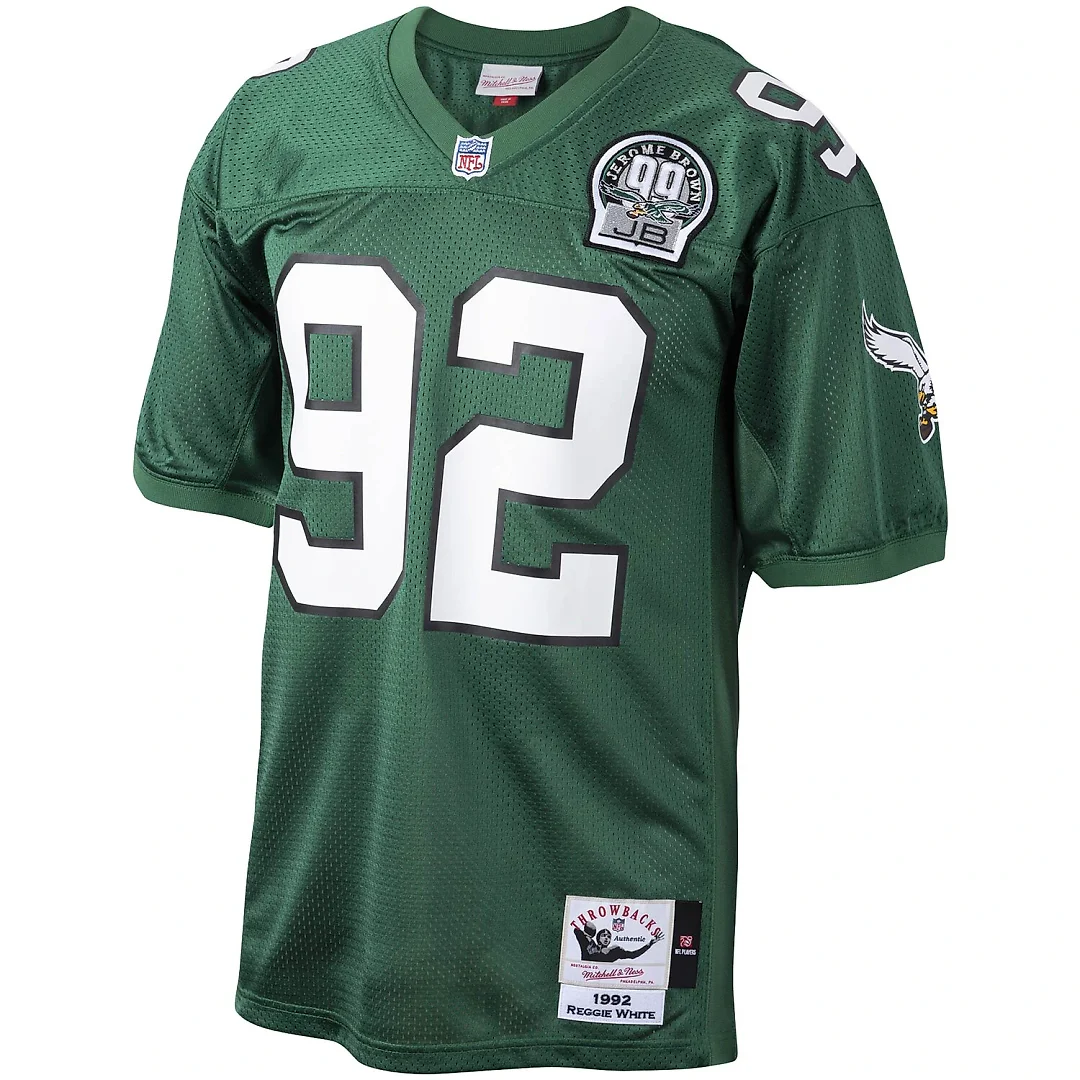 Zennovawear Reggie White Philadelphia Eagles Authentic Throwback Retired Player Jersey - Green