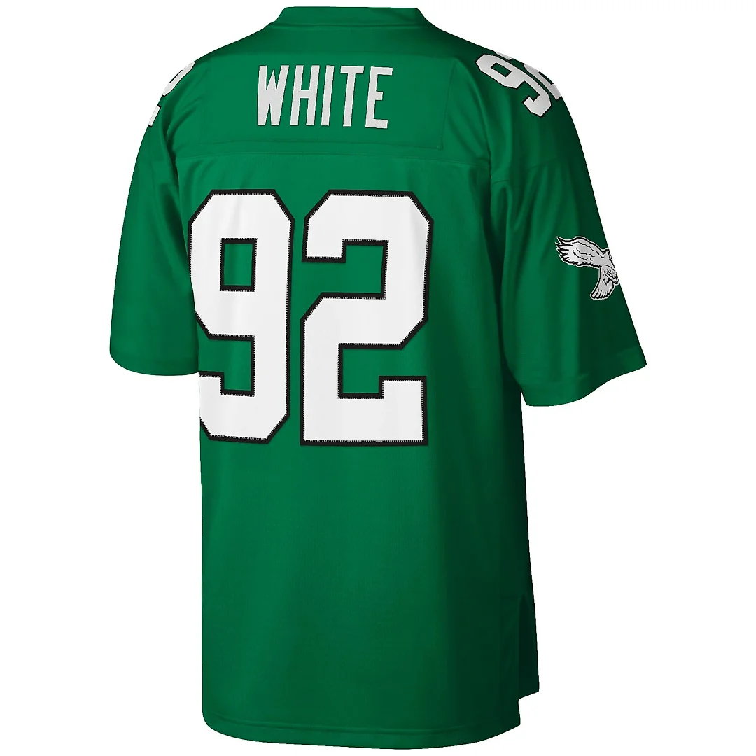 Zennovawear Reggie White Philadelphia Eagles Big & Tall 1990 Retired Player Replica Jersey - Kelly Green