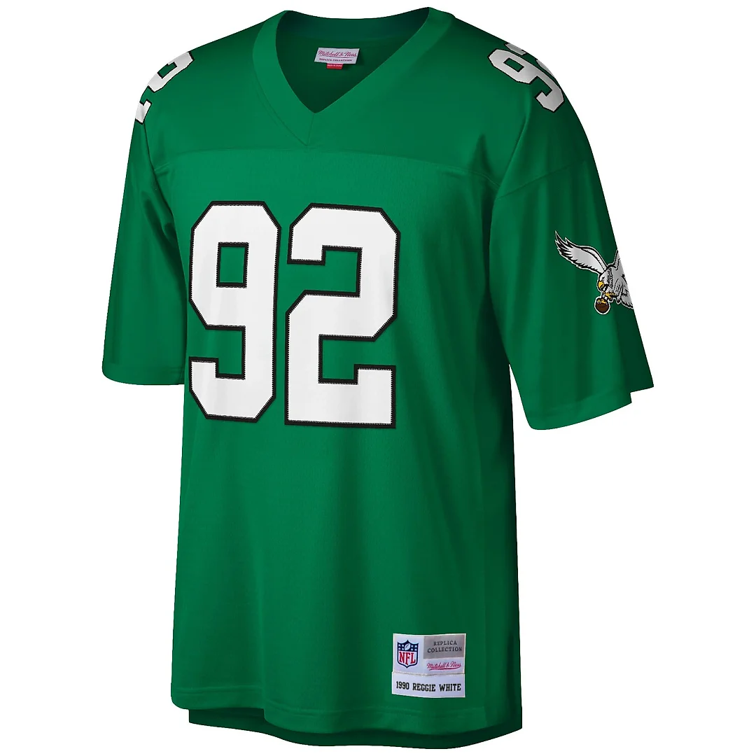 Zennovawear Reggie White Philadelphia Eagles Big & Tall 1990 Retired Player Replica Jersey - Kelly Green