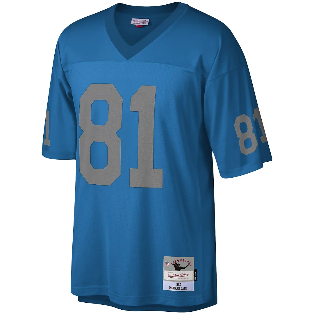 Zennovawear Richard Lane Detroit Lions Legacy Replica Jersey - Blue