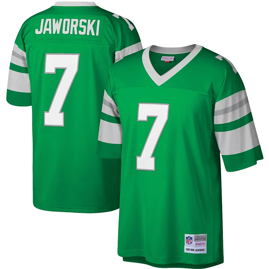 Zennovawear Ron Jaworski Philadelphia Eagles Legacy Replica Jersey - Kelly Green