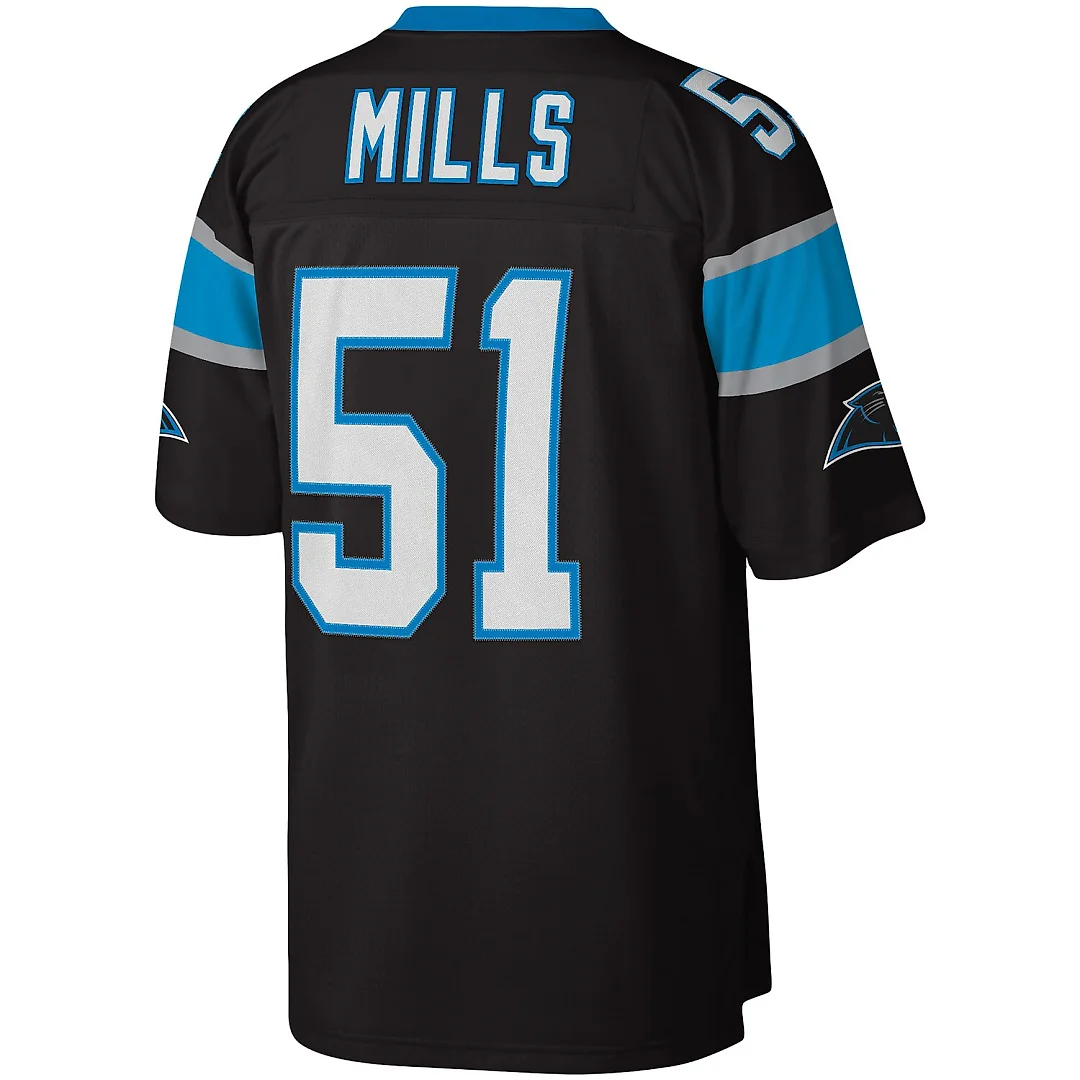 Zennovawear Sam Mills Carolina Panthers Legacy Replica Jersey - Black