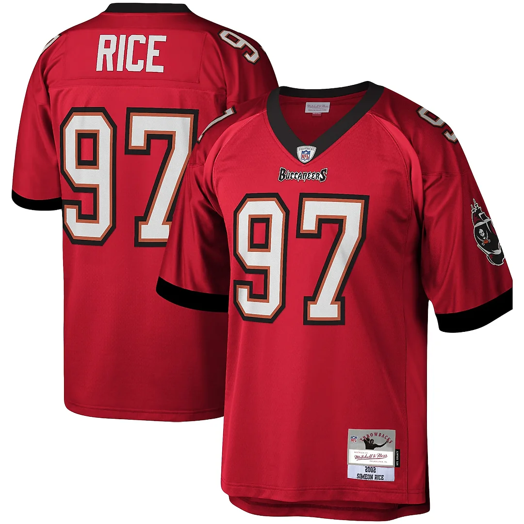 Zennovawear Simeon Rice Tampa Bay Buccaneers Legacy Replica Jersey - Red