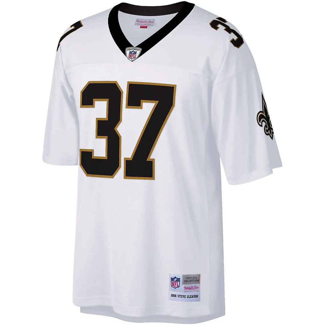 Zennovawear Steve Gleason New Orleans Saints Big & Tall 2006 Retired Player Replica Jersey - White
