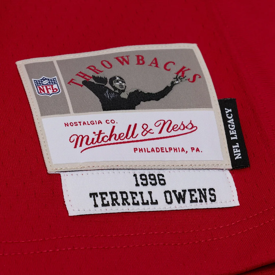 Zennovawear Terrell Owens San Francisco 49ers 1996 Legacy Replica Player Jersey - Red