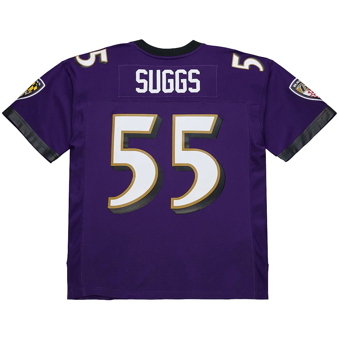 Zennovawear Terrell Suggs Baltimore Ravens 2003 Legacy Replica Jersey - Purple