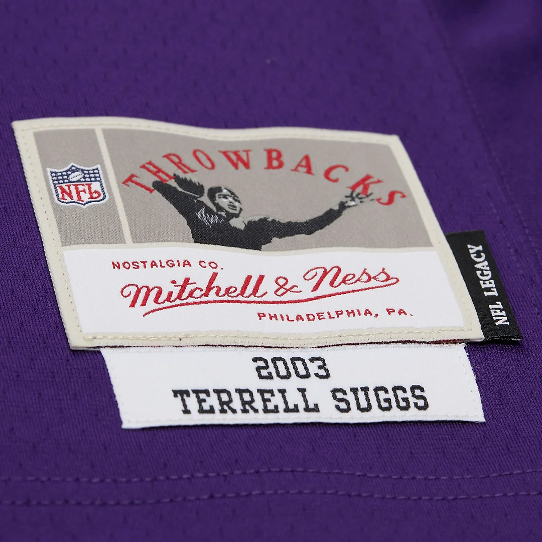 Zennovawear Terrell Suggs Baltimore Ravens 2003 Legacy Replica Jersey - Purple