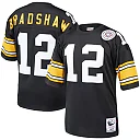 Zennovawear Terry Bradshaw Pittsburgh Steelers Authentic Throwback Retired Player Jersey - Black