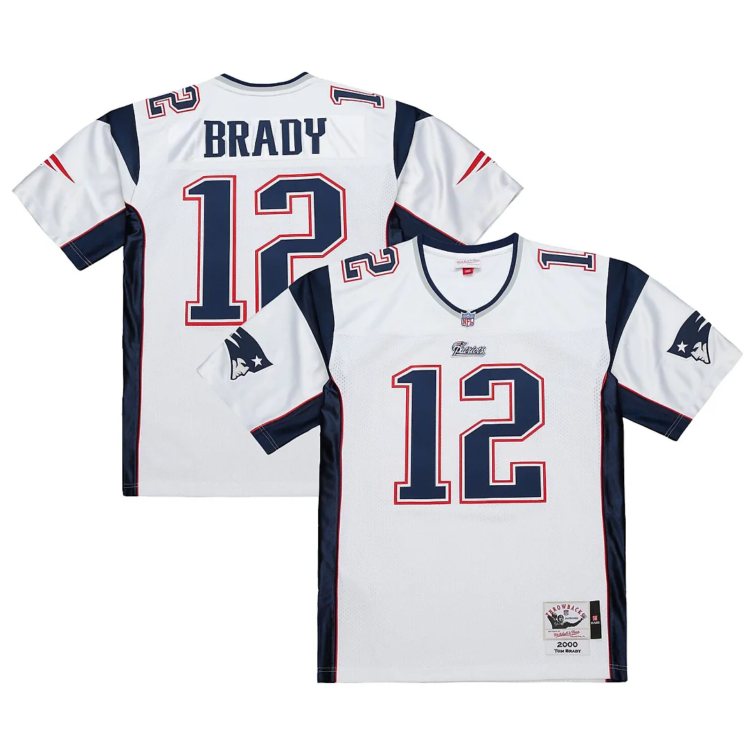 Zennovawear Tom Brady New England Patriots 2000 Authentic Jersey - White