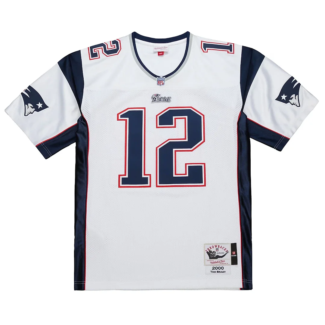 Zennovawear Tom Brady New England Patriots 2000 Big & Tall Legacy Replica Jersey - White