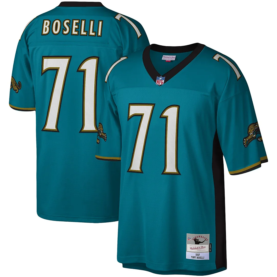 Zennovawear Tony Boselli Jacksonville Jaguars Legacy Replica Jersey - Teal