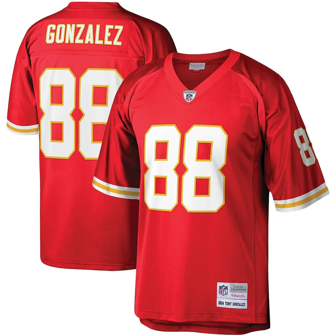 Zennovawear Tony Gonzalez Kansas City Chiefs Legacy Replica Jersey - Red