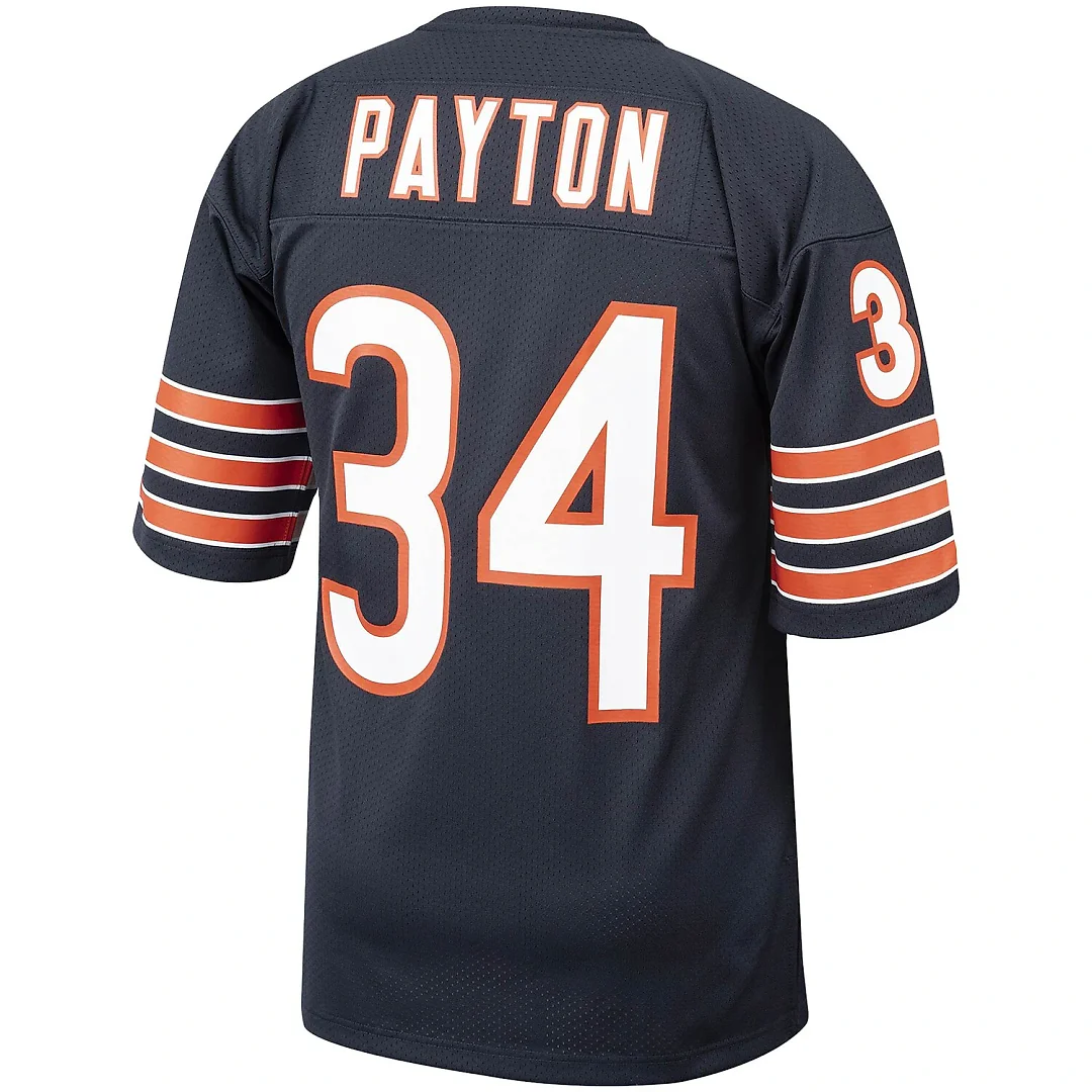 Zennovawear Walter Payton Chicago Bears 1985 Authentic Throwback Retired Player Jersey - Navy