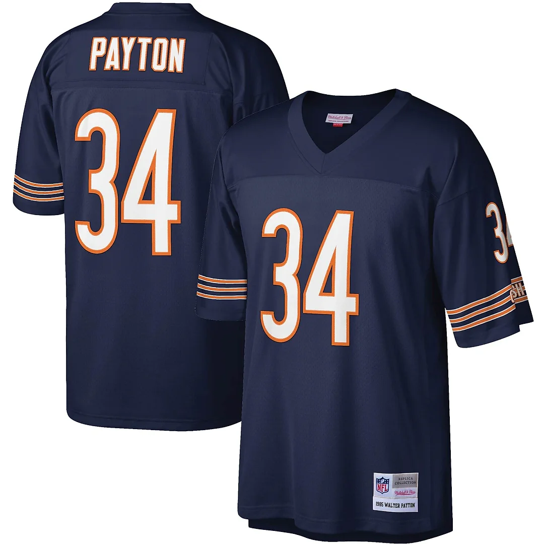 Zennovawear Walter Payton Chicago Bears Legacy Replica Jersey - Navy