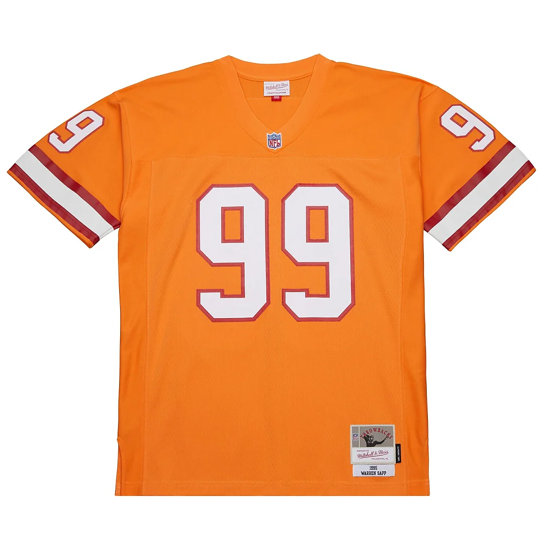 Zennovawear Warren Sapp Tampa Bay Buccaneers 1995 Legacy Replica Jersey - Orange