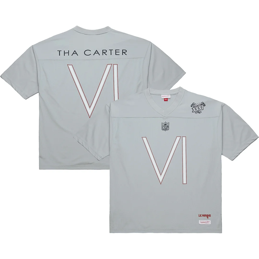 Zennovawear x NFL x Lil Wayne Super Bowl XXXI Tha Carter VI Fashion Jersey - Gray