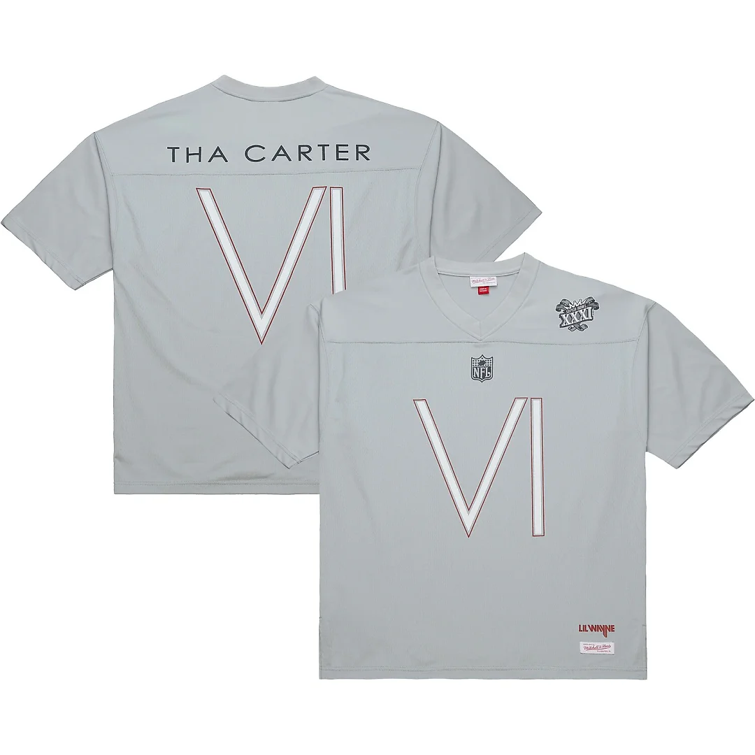 Zennovawear x NFL x Lil Wayne Super Bowl XXXI Tha Carter VI Fashion Jersey - Gray