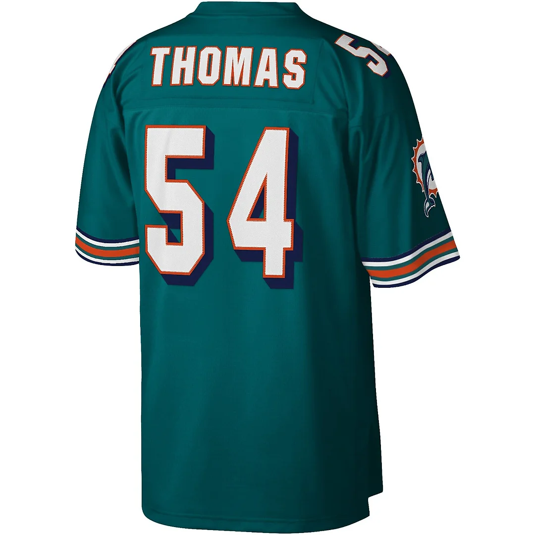 Zennovawear Zach Thomas Miami Dolphins Legacy Replica Jersey - Aqua