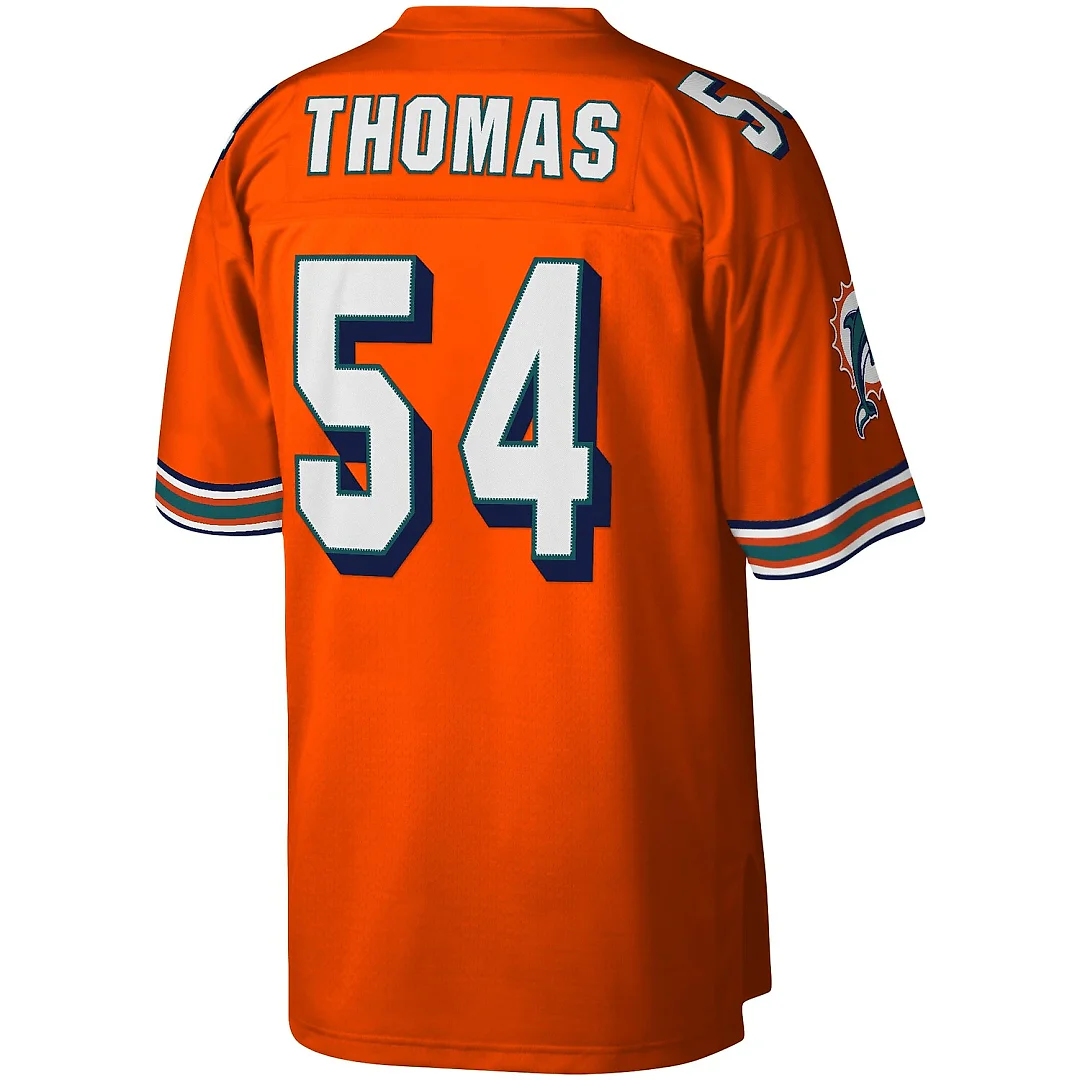 Zennovawear Zach Thomas Miami Dolphins Legacy Replica Jersey - Orange