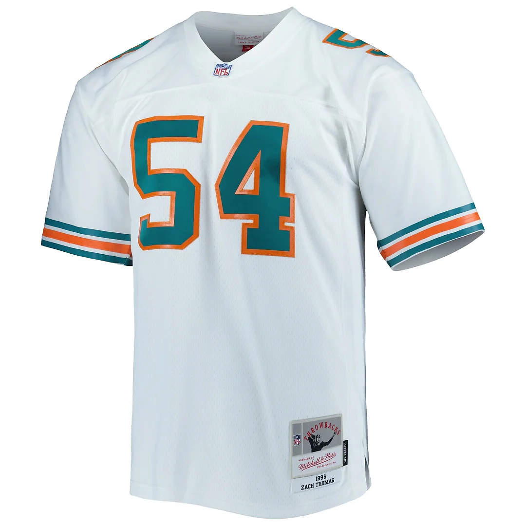 Zennovawear Zach Thomas Miami Dolphins Legacy Replica Jersey - White