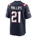 Zennovawear Men's New England Patriots Adrian Phillips Navy Game Jersey