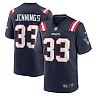 Zennovawear Men's New England Patriots Anfernee Jennings Navy Team Game Jersey