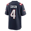 Zennovawear Men's New England Patriots Antonio Gibson Navy Game Jersey