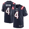 Zennovawear Men's New England Patriots Antonio Gibson Navy Game Jersey