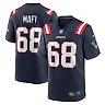 Zennovawear Men's New England Patriots Atonio Mafi Navy Team Game Jersey