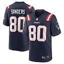 Zennovawear Men's New England Patriots Braylon Sanders Navy Game Jersey