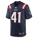 Zennovawear Men's New England Patriots Brenden Schooler Navy Game Player Jersey