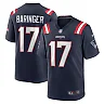Zennovawear Men's New England Patriots Bryce Baringer Navy Team Game Jersey