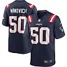 Zennovawear Men's New England Patriots Chase Winovich Navy Game Player Jersey
