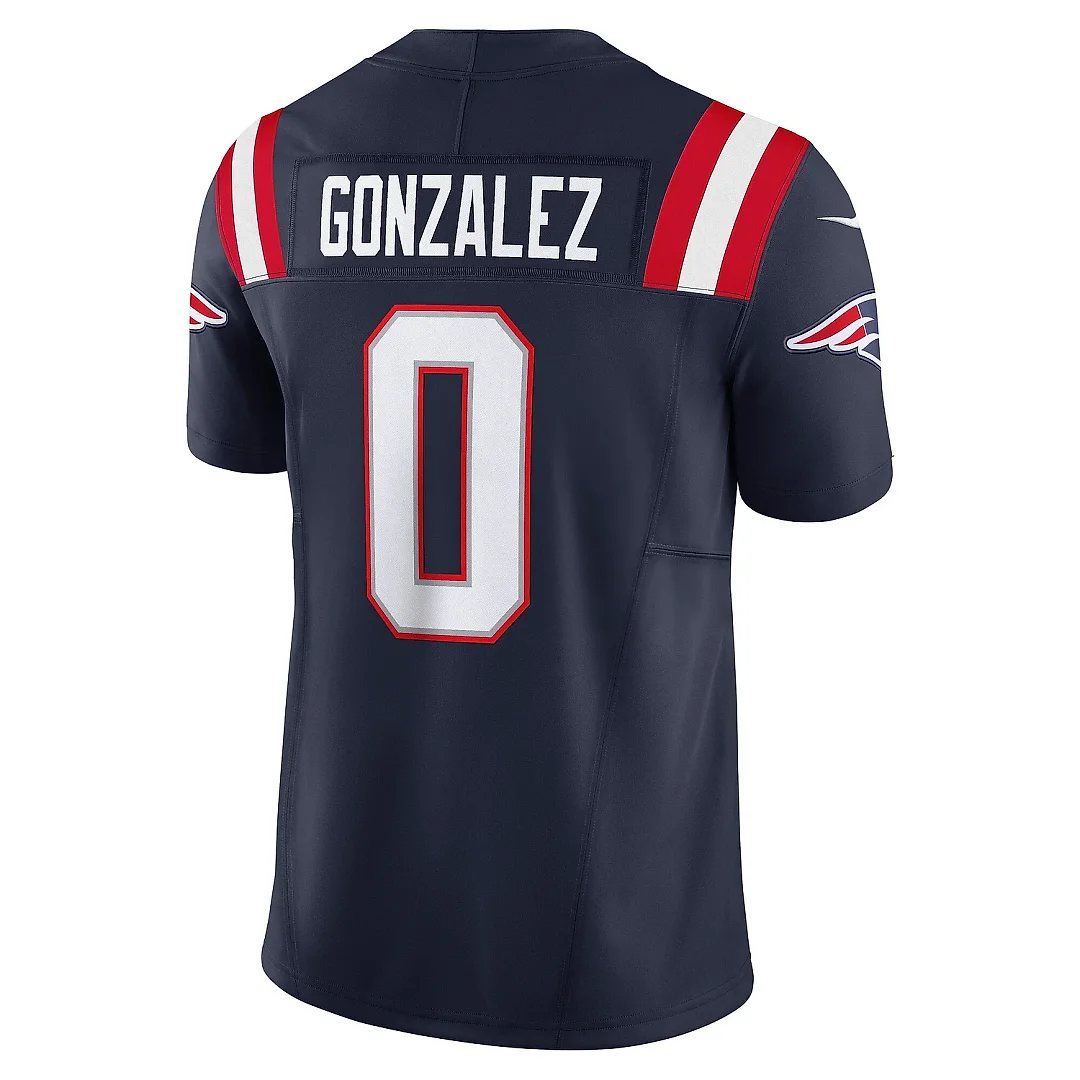 Zennovawear Men's New England Patriots Christian Gonzalez Navy Vapor F.U.S.E. Limited Jersey