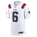 Zennovawear Men's New England Patriots Christian Gonzalez White Game Jersey
