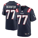 Zennovawear Men's New England Patriots Chukwuma Okorafor Navy Game Jersey