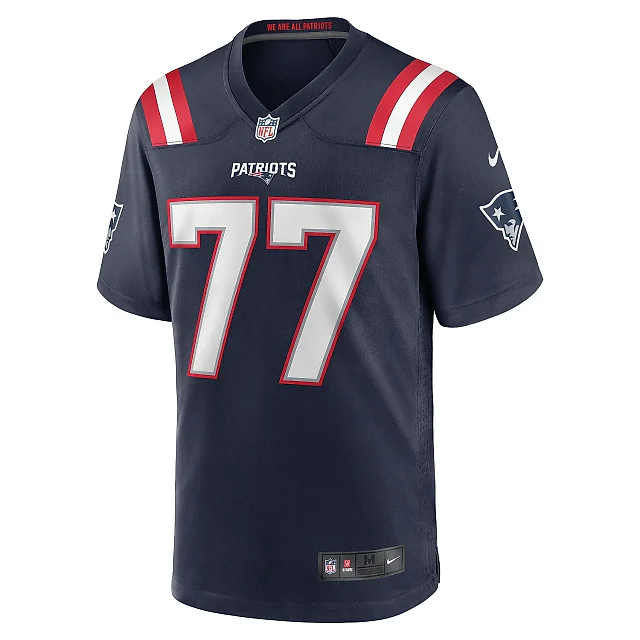 Zennovawear Men's New England Patriots Chukwuma Okorafor Navy Game Jersey