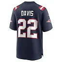 Zennovawear Men's New England Patriots Cody Davis Navy Game Jersey