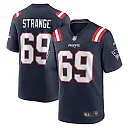 Zennovawear Men's New England Patriots Cole Strange Navy Player Game Jersey