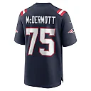 Zennovawear Men's New England Patriots Conor McDermott Navy Home Game Player Jersey