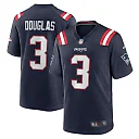 Zennovawear Men's New England Patriots Demario Douglas Navy Game Jersey