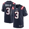 Zennovawear Men's New England Patriots Demario Douglas Navy Game Jersey