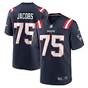 Zennovawear Men's New England Patriots Demontrey Jacobs Navy Game Jersey