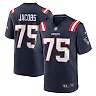 Zennovawear Men's New England Patriots Demontrey Jacobs Navy Game Jersey