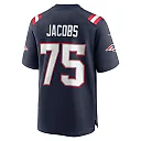 Zennovawear Men's New England Patriots Demontrey Jacobs Navy Game Jersey
