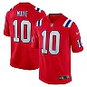 Zennovawear Men's New England Patriots Drake Maye Red Player Game Jersey