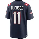 Zennovawear Men's New England Patriots Drew Bledsoe Navy Game Retired Player Jersey