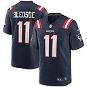 Zennovawear Men's New England Patriots Drew Bledsoe Navy Game Retired Player Jersey